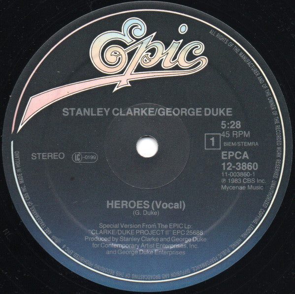 Stanley Clarke/George Duke : Heroes (12", Maxi)