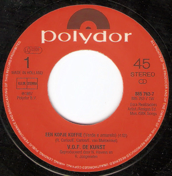 VOF De Kunst : Een Kopje Koffie (7", Single)