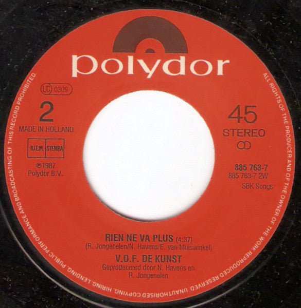 VOF De Kunst : Een Kopje Koffie (7", Single)