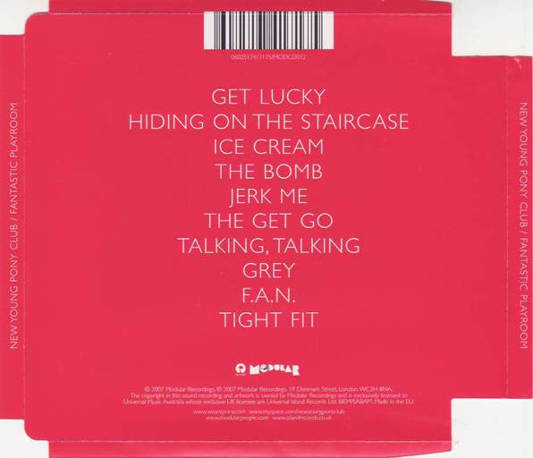 New Young Pony Club : Fantastic Playroom (CD, Album)