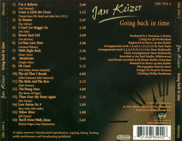 Jan Keizer : Going Back In Time (CD, Album)