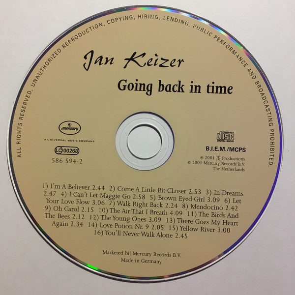 Jan Keizer : Going Back In Time (CD, Album)