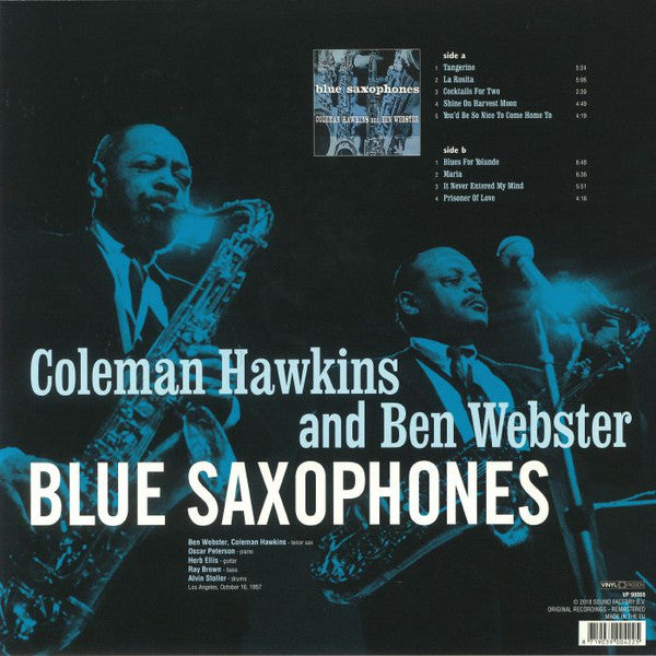 Coleman Hawkins, Ben Webster : Blue Saxophones (LP)