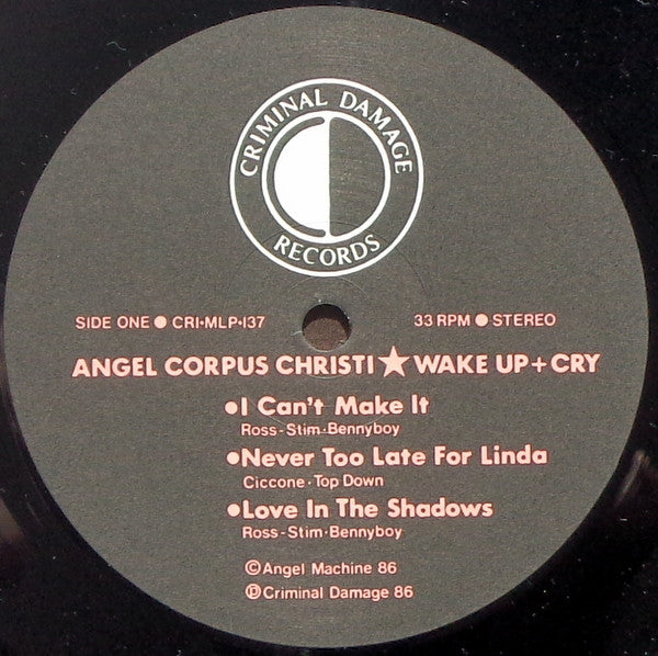 Angel Corpus Christi : Wake Up + Cry (LP, MiniAlbum)