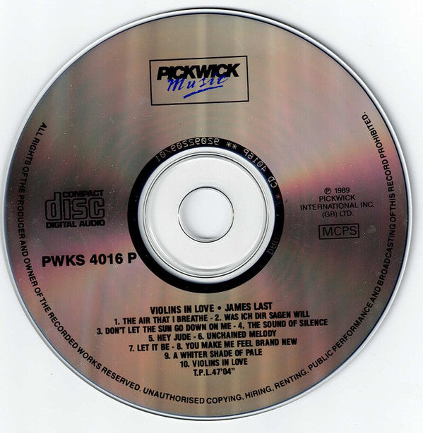 James Last : Violins In Love (CD, Album)