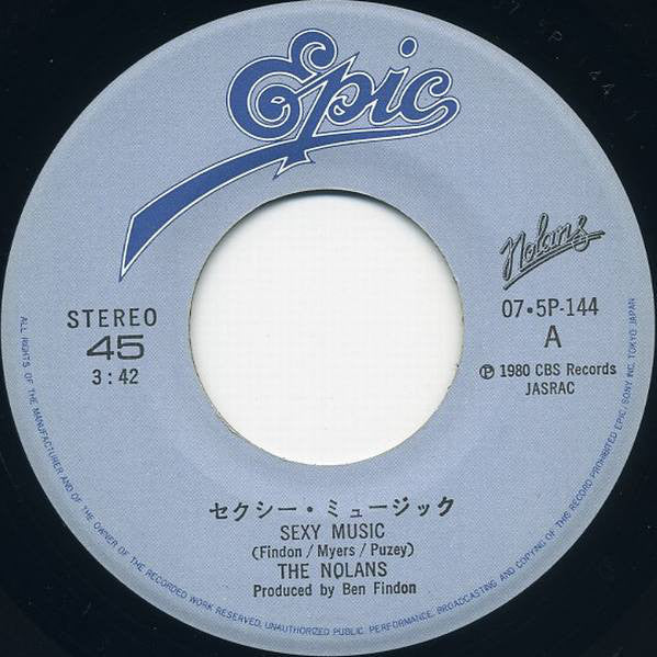 The Nolans = The Nolans : セクシー・ミュージック = Sexy Music (7", Single)