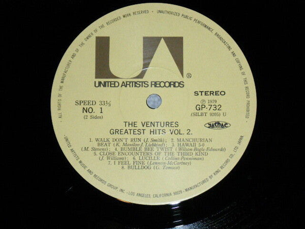 The Ventures : Greatest Hits Vol.2 (LP, Comp)