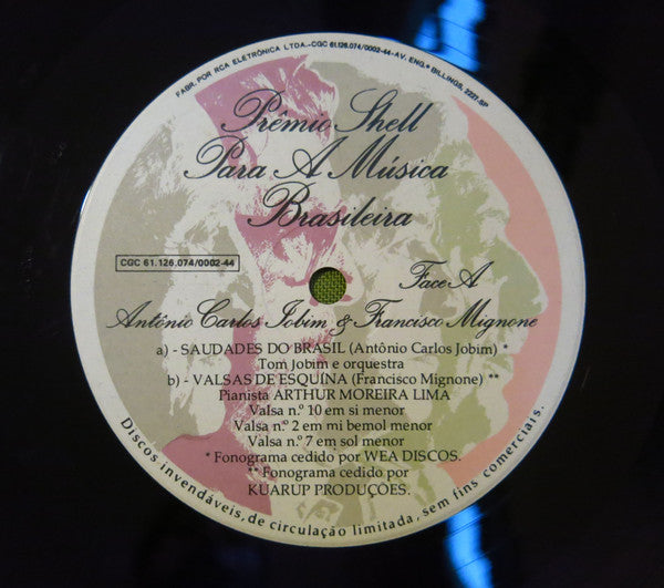 Antonio Carlos Jobim, Francisco Mignone, Dorival Caymmi, Radamés Gnattali : Prêmio Shell Para A Música Brasileira (LP, Comp, Promo)