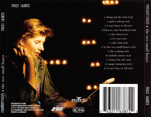 Margriet Eshuijs : The Wee Small Hours (CD, Album)