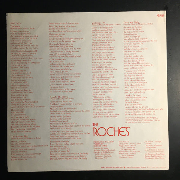 The Roches : The Roches (LP, Album)