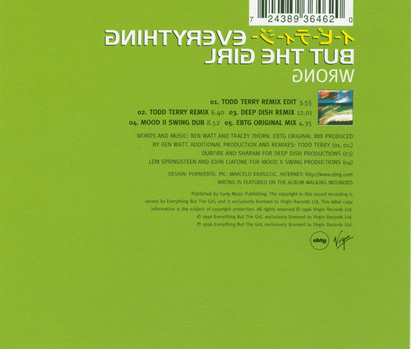 Everything But The Girl : Wrong (CD, Single)