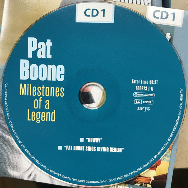Pat Boone : Milestones Of A Legend (10xCD, Comp + Box)