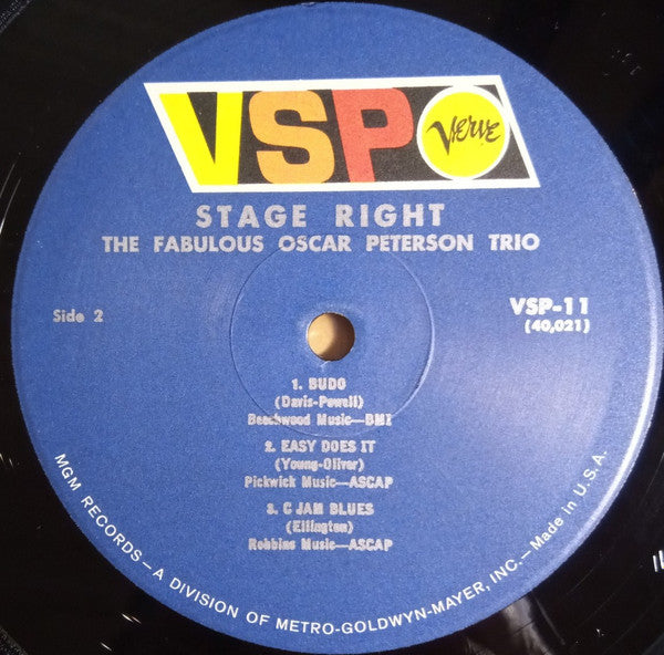The Oscar Peterson Trio : Stage Right (LP, Comp, Mono)