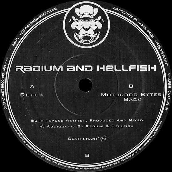 Radium And Hellfish : Detox / Motordog Bytes Back (12")