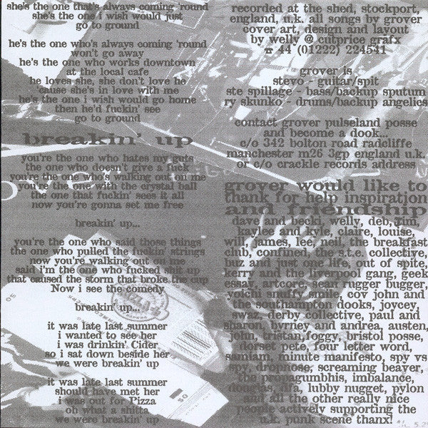 Grover (3) : The Dooks'll Work It Out! EP (7", EP, Ltd)