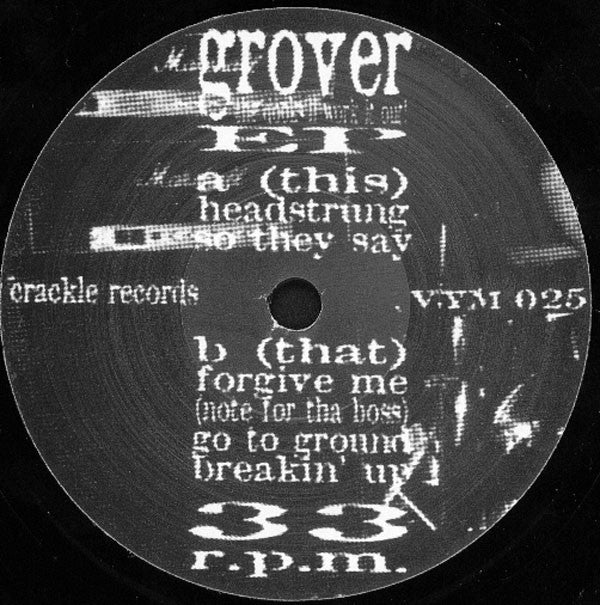 Grover (3) : The Dooks'll Work It Out! EP (7", EP, Ltd)