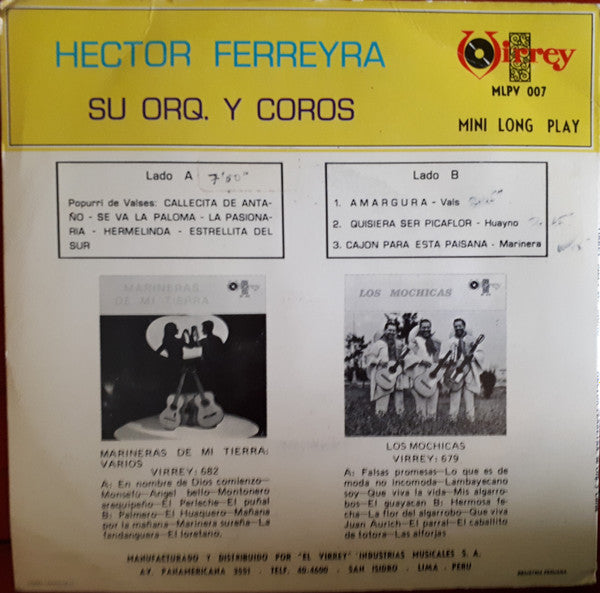 Hector Ferreyra Orquesta Y Coros : Hector Ferreyra Su Orq. Y Coros (7", MiniAlbum, Mono)