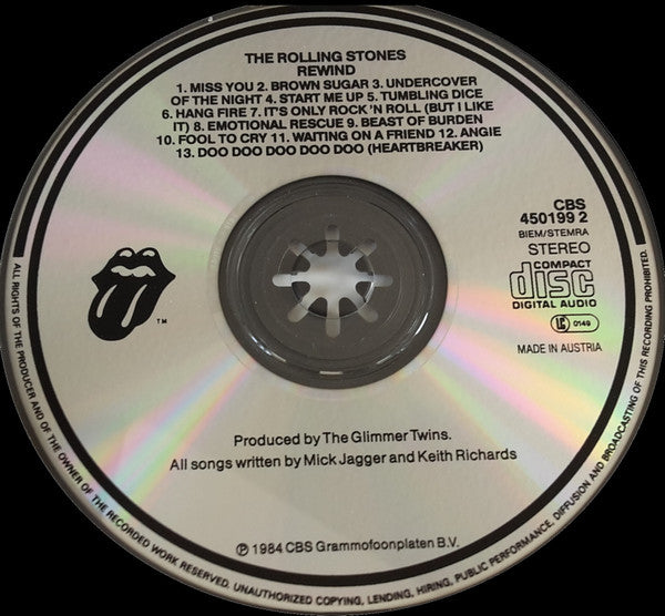 The Rolling Stones : Rewind (CD, Comp)