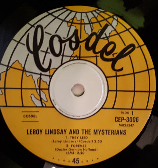 Leroy Lindsay & The Mysterians : Rhythm & Blues With Leroy Lindsay & The Mysterians (7", EP)