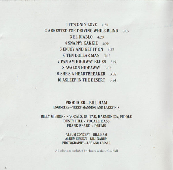 ZZ Top : Tejas (CD, Album, RE, Rec)