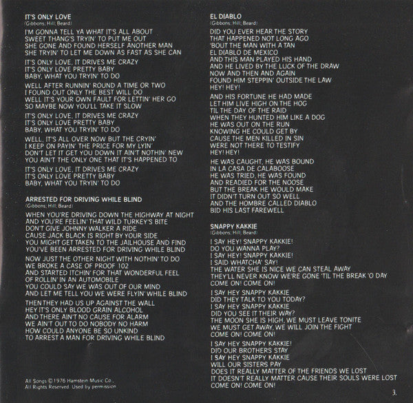 ZZ Top : Tejas (CD, Album, RE, Rec)