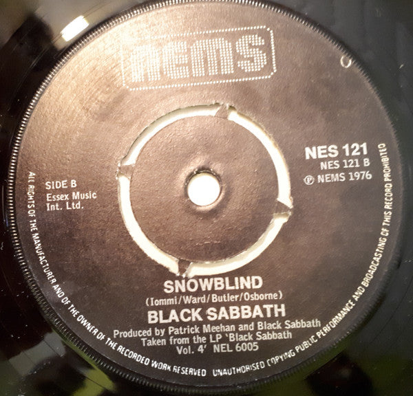 Black Sabbath : Paranoid (7", RE)
