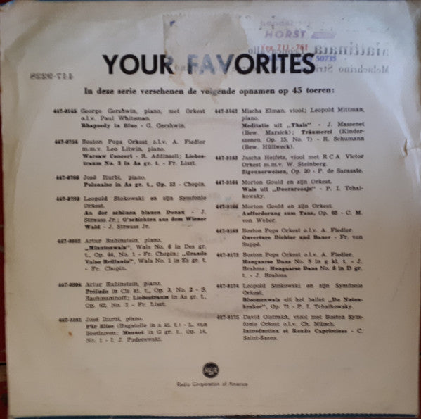 Melachrino Strings* o.l.v. George Melachrino : Cavatina / Mattinata (7")