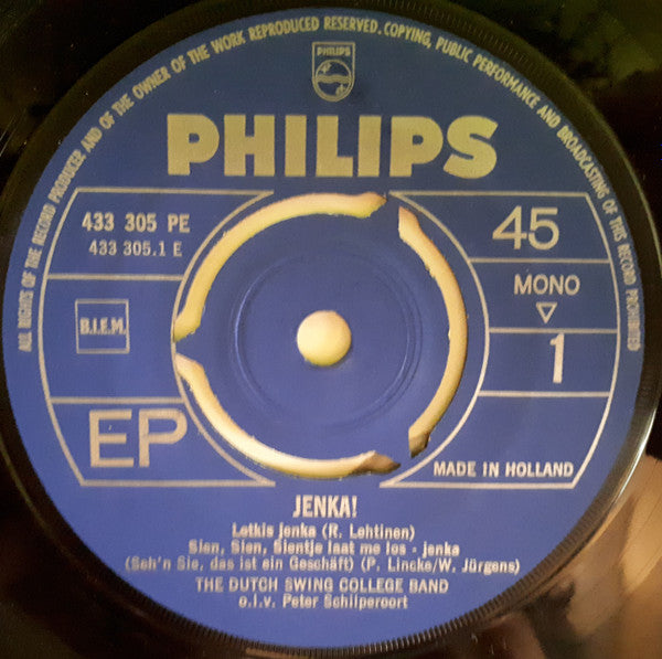 The Dutch Swing College Band : Jenka! (7", EP, Mono)
