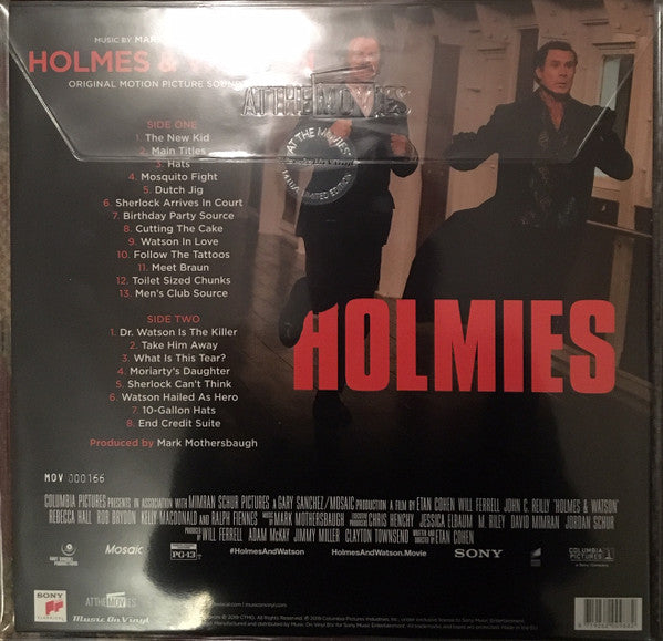 Mark Mothersbaugh : Holmes & Watson (Original Motion Picture Soundtrack) (LP, Ltd, Num, Ora)