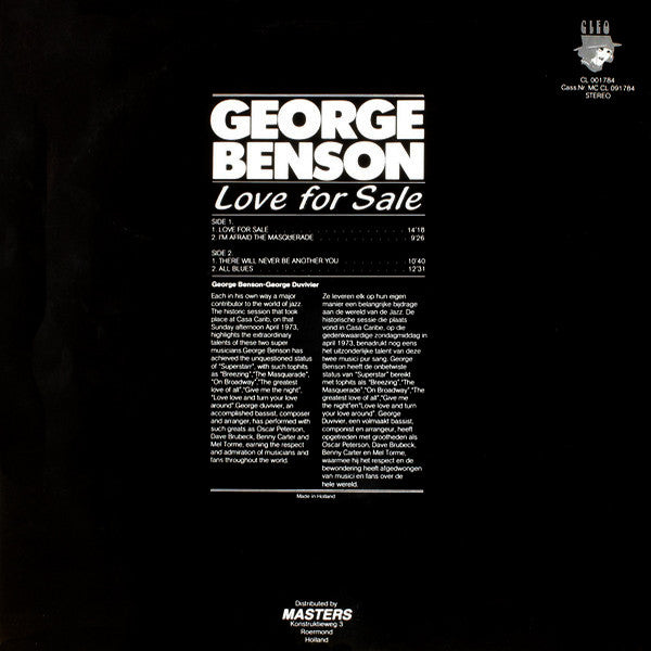 George Benson : Love For Sale (LP, Album)