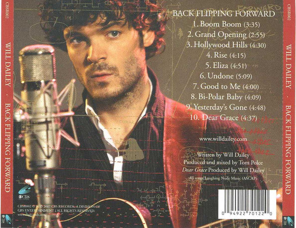 Will Dailey : Back Flipping Forward (CD, Album)