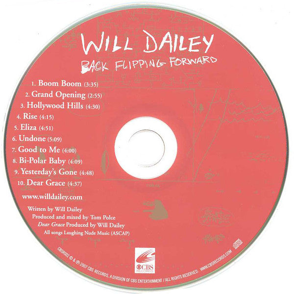 Will Dailey : Back Flipping Forward (CD, Album)