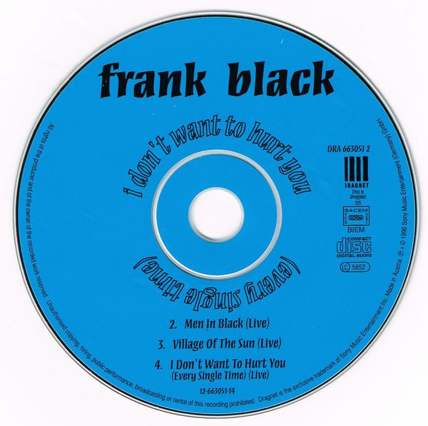 Frank Black : I Don't Want To Hurt You (Every Single Time) (CD, Maxi)