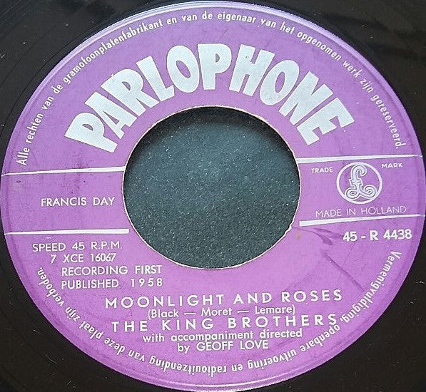 The King Brothers : Moonlight And Roses / Torero (7")