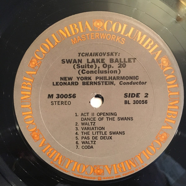 Pyotr Ilyich Tchaikovsky - Leonard Bernstein, New York Philharmonic : Swan Lake Ballet Suite (LP, Album, Ter)