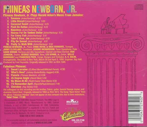 Phineas Newborn Jr. : Jamaica / Fabulous Phineas (CD, Comp)