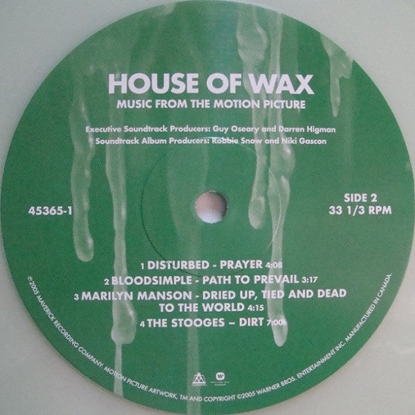 Various : House Of Wax (Music From The Motion Picture) (LP, Cok + LP, S/Sided, Etch, Cok + RSD, Comp, Ltd,)