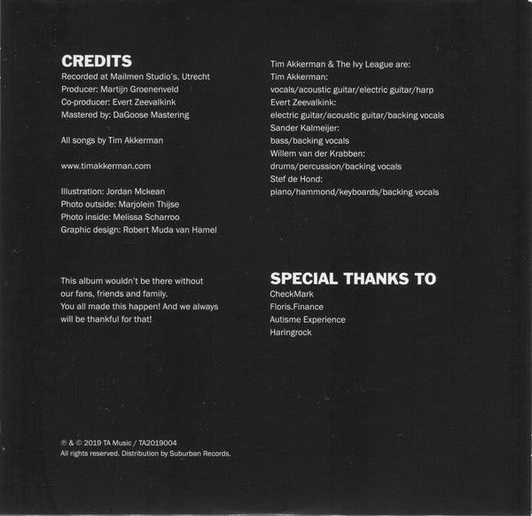 Tim Akkerman & The Ivy League (3) : Lions Don't Cry (CD, Album)