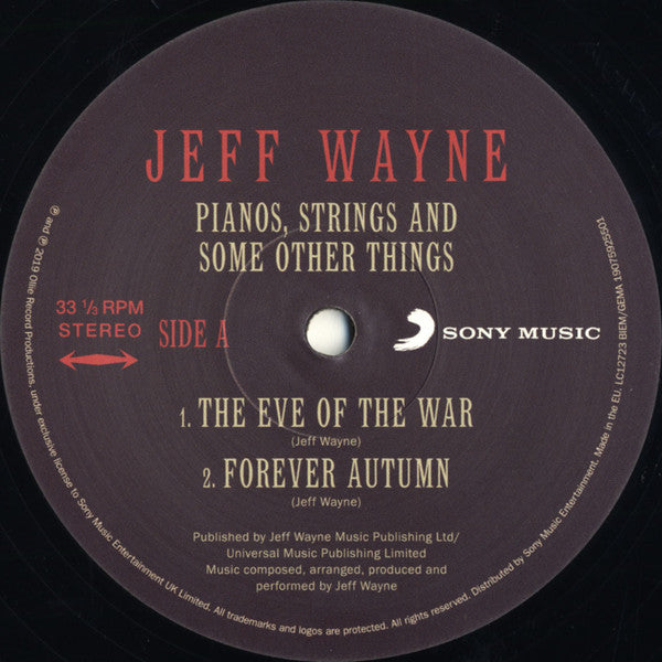 Jeff Wayne : Pianos, Strings And Some Other Things (12", EP, RSD, Ltd, Num)