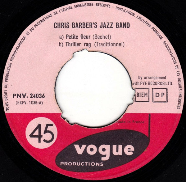 Chris Barber's Jazz Band : Vol 2 (7", EP)