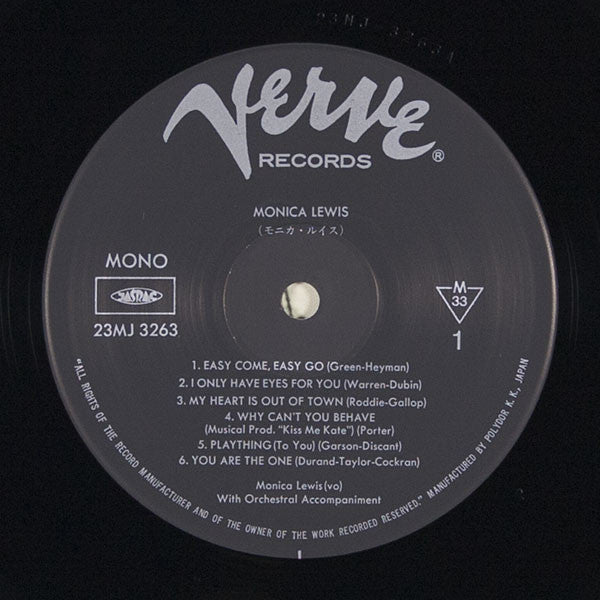Monica Lewis : Easy Come, Easy Go (LP, Mono, RE)
