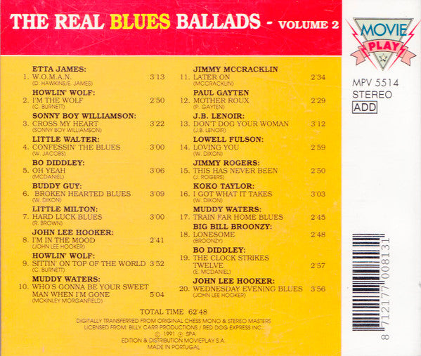 Various : The Real Blues Ballads - Volume 2 (CD, Comp)