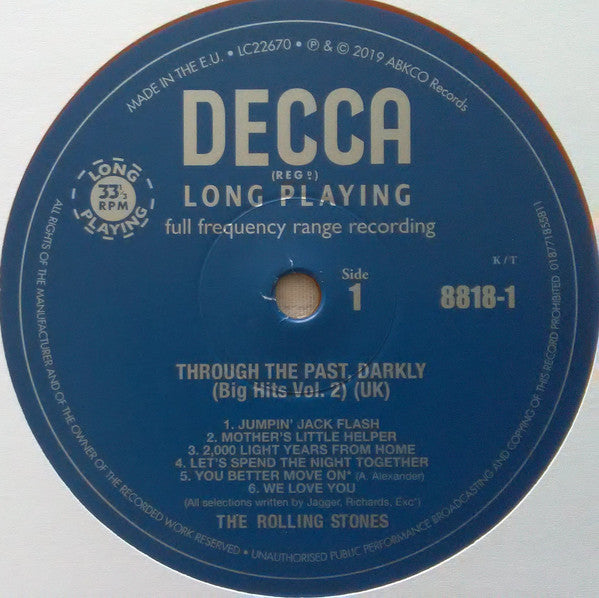 The Rolling Stones : Through The Past, Darkly (Big Hits Vol.2) (LP, RSD, Comp, Ltd, RE, Ora)