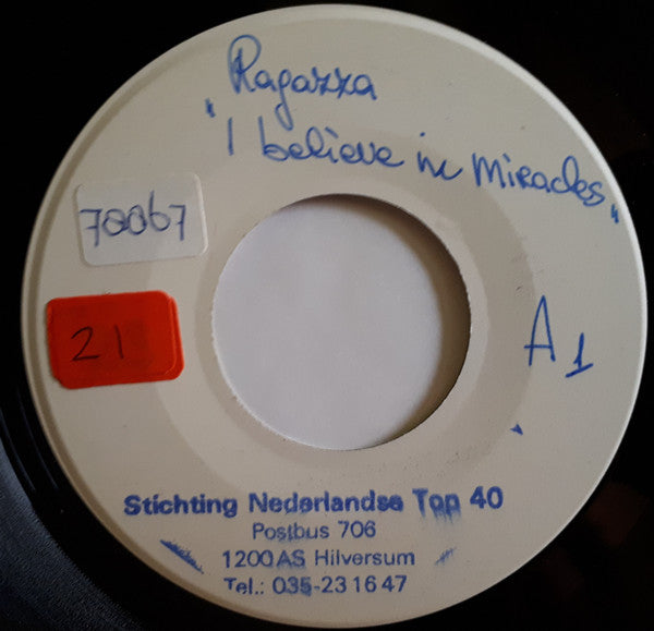 Ragazza (2) : I Believe In Miracles (7", Single, W/Lbl)