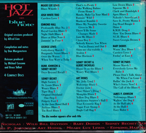 Various : Hot Jazz On Blue Note (4xCD, Comp, RM)