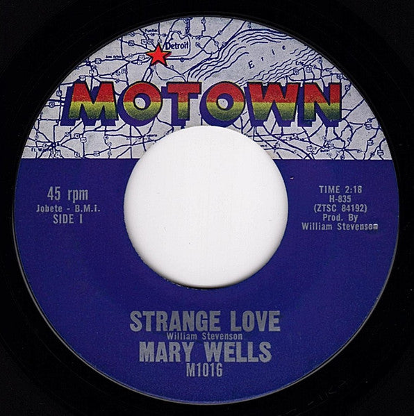 Mary Wells : Strange Love (7", Single, Col)