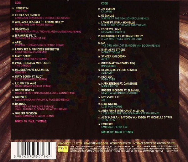 Paul Thomas (2) & Mark Eteson : Godskitchen: Underground (2xCD, Comp, Mixed)