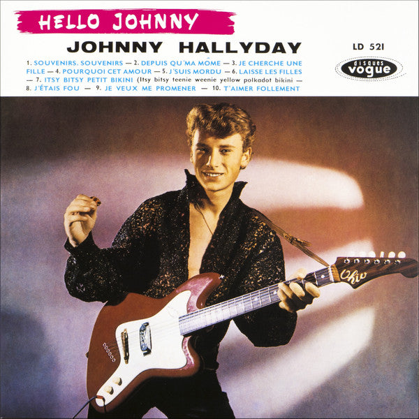 Johnny Hallyday : Hello Johnny (LP, S/Sided, Album, Mono, Etch, Ltd, RE, Pin)