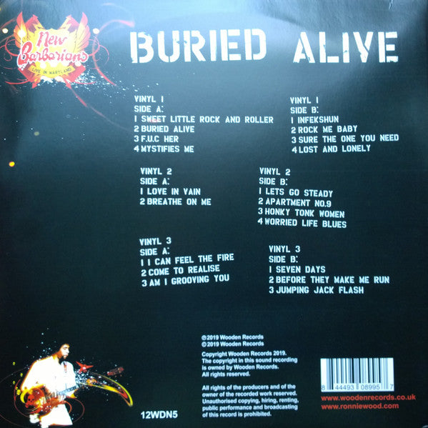 The New Barbarians : Live In Maryland - Buried Alive (3xLP, Album, RSD, Col)