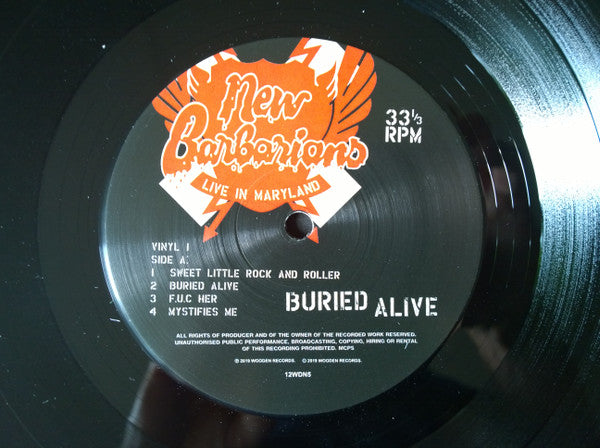 The New Barbarians : Live In Maryland - Buried Alive (3xLP, Album, RSD, Col)